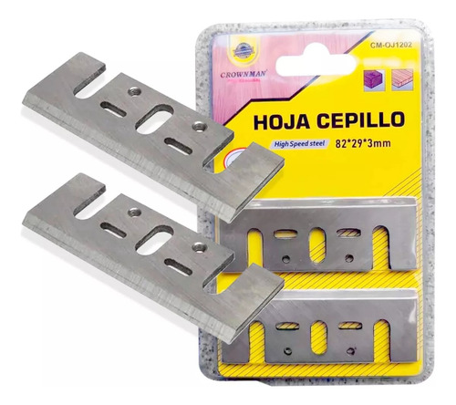 2 Hoja Cuchillo Cepilladora Electrica 82x29x3mm Repuesto