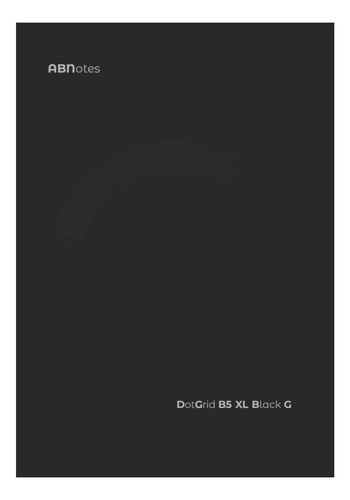 Libro: Abnotes Dot Grid B5 Xl Black Glossy: Quaderno B5 Punt