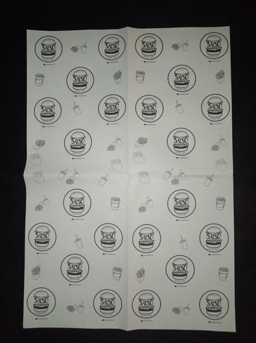 Papel Para Envolver Ropa, Comida, Hamburguesas Personalizado