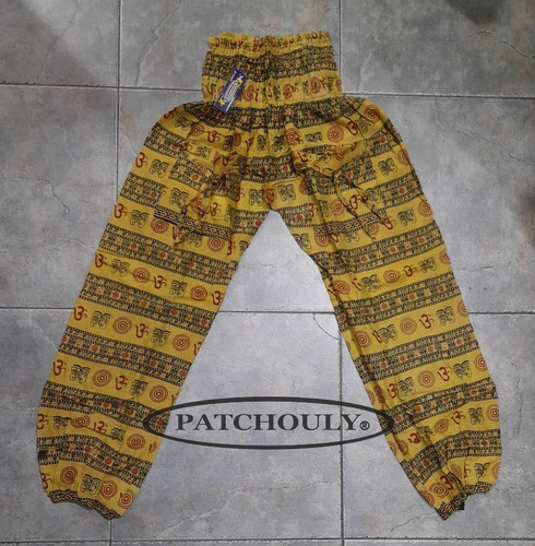Imagen 2 de 2 de Pantalon Babucha Yoga Tai Chi Meditacion Hindu Ohm Chico M/l