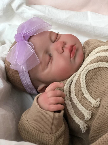Muñeca Niña Reborn Bebé Cuerpo Completo De Silicona 49cm