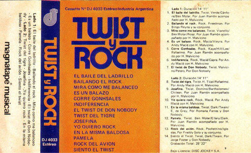 Twist Y Rock Cassette Juan Ramon Don Nobody Bingo Reyna Pvl