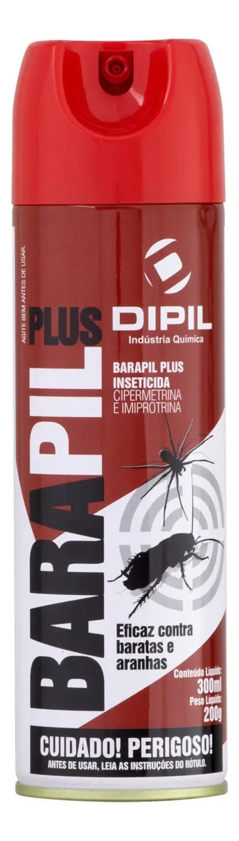 Inseticida Aerossol Dipil Barapil Plus Frasco 300ml