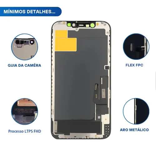 Tela Touch Display Lcd Compativel Iphone 12 /12 Pro Vivid