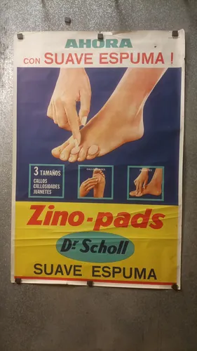 Antiguo Afiche Publicitario Zino-pads Dr. Scholl Original (Usado)