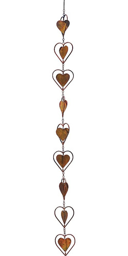 Graffiti Antiguo Ag-87075, 4 X 4 X 48 Flamed Heart Hanging O