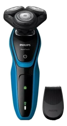 Barbeador Philips AquaTouch S5050  azul-turquesa e preto 100V/240V