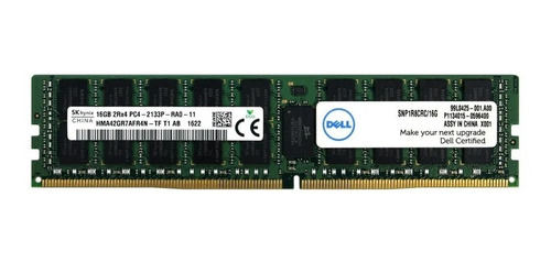 Memória 16gb Ddr3 Low Ecc Reg 1600mhz Dell - Snp20d6fc/16g