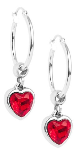 Imagen 2 de 2 de Arracadas Y Collar Passion Heart