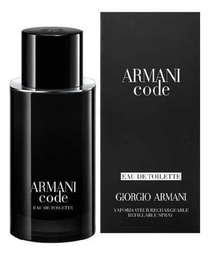 Armani Code Men Giorgio Armani 75ml Edt. Original Recargable