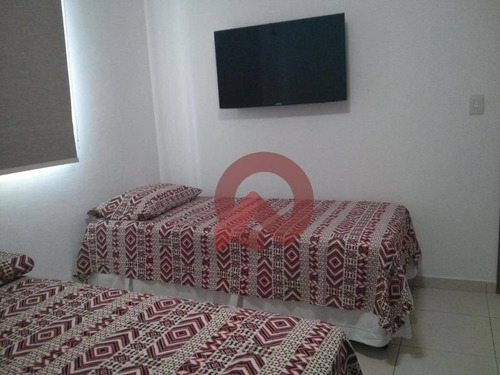 Imagem 8 de 11 de Apartamento Com 1 Dormitório À Venda, 52 M² Por R$ 270.000,00 - Canto Do Forte - Praia Grande/sp - Ap3350
