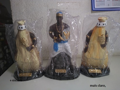 Preto Velho Pai Guiné + Obaluaê Omulu Dos Orixás Kit Com 2