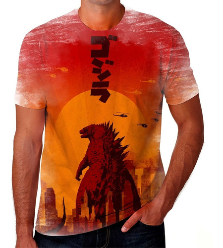 Camiseta Camisa Godzilla Monstro Daikaij Envio Rápido 09