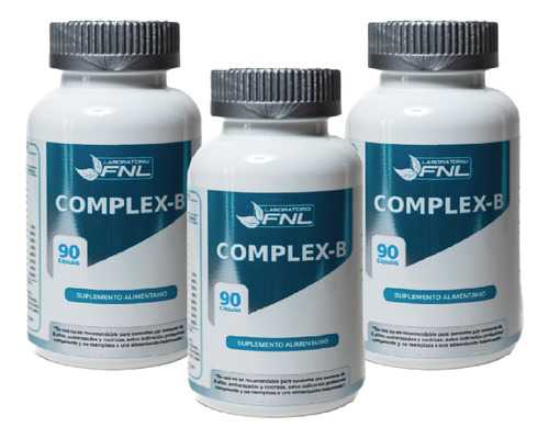 Vitaminas Complejo B Fnl 3 Frascos 270cap 3x90. Envio Gratis