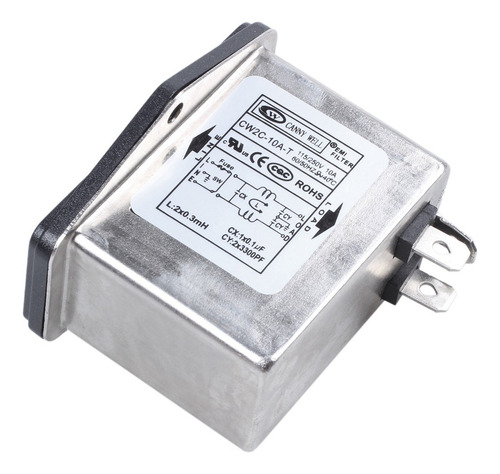 2 Terminales De Soldadura Con Filtro Emi Iec 320 C14 E Inter
