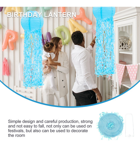 Faroles Colgantes Con Forma De Globo, Medusas, De Papel