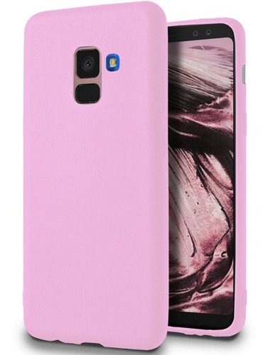Capa Protetora Fosca Flexível Para Samsung Galaxy A8 Plus