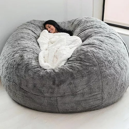 QIROG Inflable Sofa Gigante Brillantina Dorada para Sillas Habitacion Puff  para Sentar Sofa Cama Puff Sofa Puff Asiento-Dorado