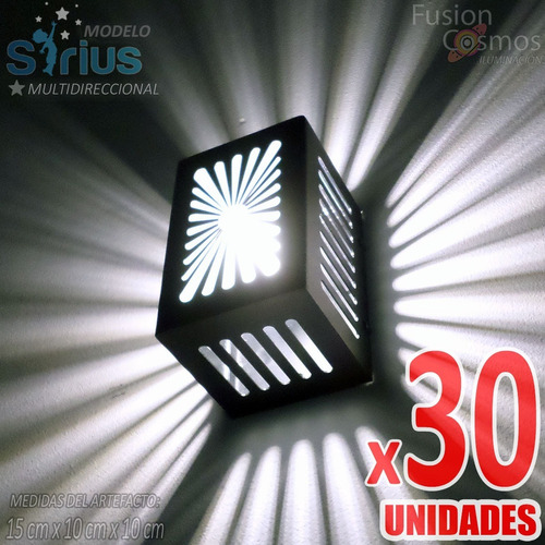 Luz Proyectora 9 Efectos Bañador Estrella Bar Led Pack X30u