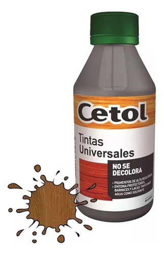 Tinta Madera Cetol Universal Roble Oscuro 60cc Pintura