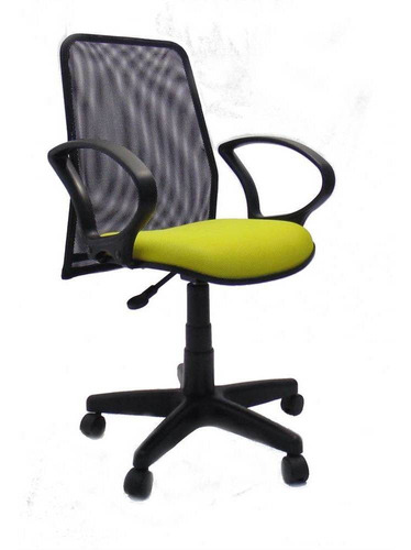 Cadeira Diretor Tela Preta- Amarela