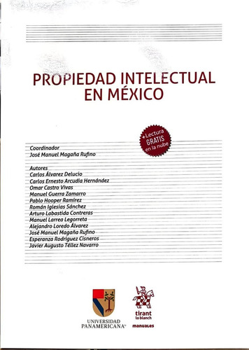 Propiedad Intelectual En México, De José Manuel Magaña Rufino. Editorial Tirant Lo Blanch, Tapa Blanda En Español, 2023