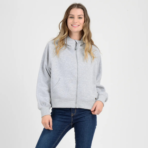 Polerón Full Zipper Storm O'neill Mujer Gris