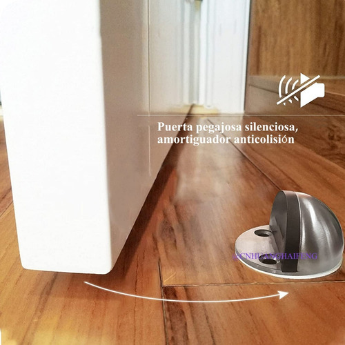 Juego De 6 Topes Magnéticos De Acero Inoxidable Para Puertas