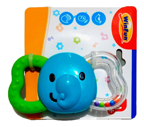 Sonajero Mordillo Elefante Para Bebes 0165 Winfun Canalejas