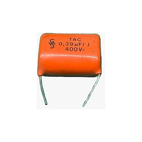 2x Capacitor Poliester 390nf/400v = 390k/400v 5% Siemens