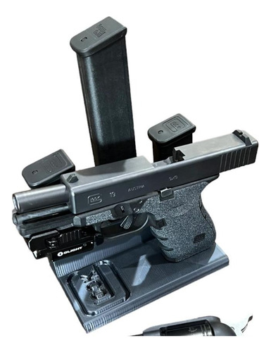 Soporte Stand Base Para Glock 25 Y Base Para 3 Cargadores