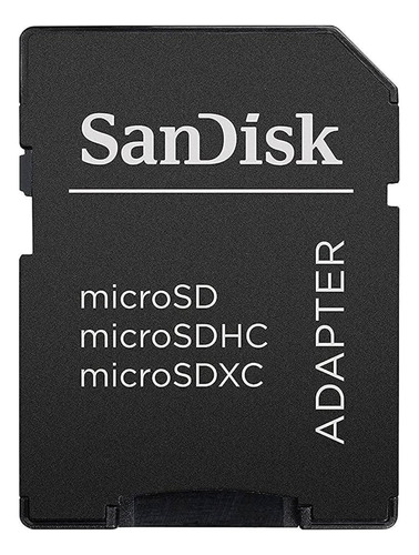 Lector Adaptador Plástico Microsd Sandisk - Microsd A Sd