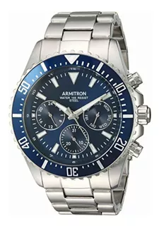 Reloj Armitron Multifunción Silver Collection Para Hombres