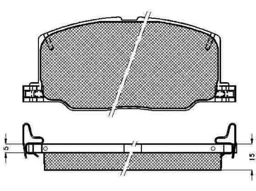 Pastilla De Freno Toyota Corolla 89/95 Delantera