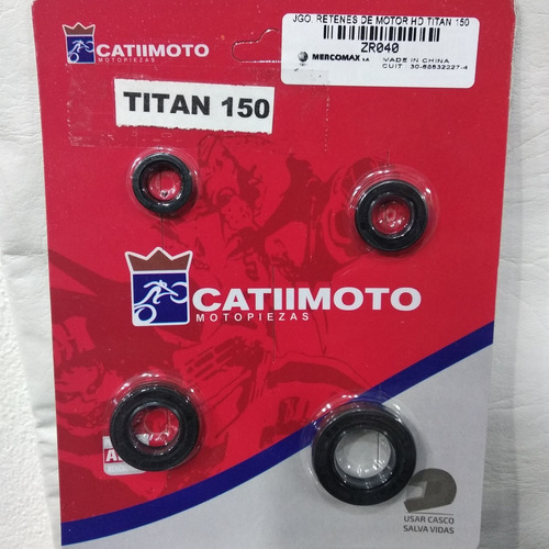 Retenes Juego Motor Honda Titan 150 Calidad Premium En Motob