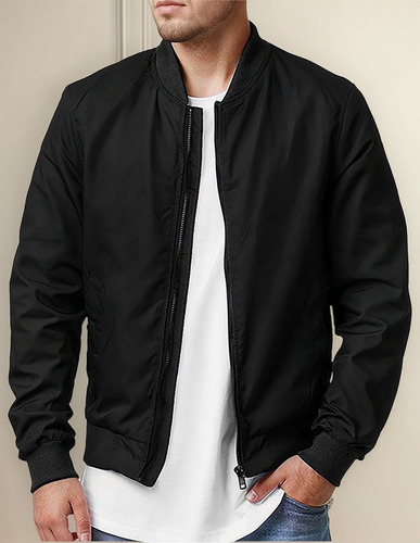 Blusas Masculinas Com Zíper E Gola Com Manga Comprida Jac