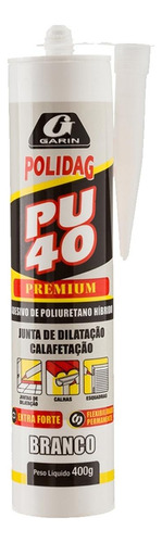 Cola Pu 40 Polidag Garin Branca 400g