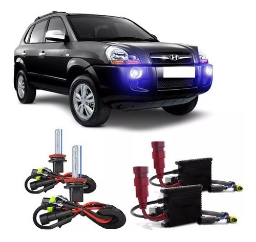 Kit Xenon Hyundai Tucson 05/13 Farol De Milha H27 6000k