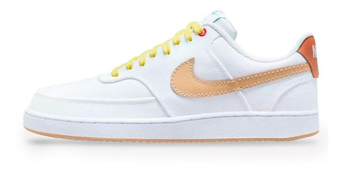 Tenis Nike Court Vision Low Canvas Para Hombre-blanco