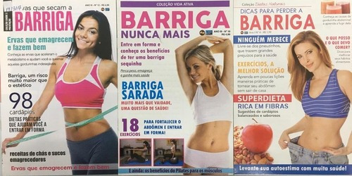 Kit Com 3 Revistas Saúde E Fitness - Receitas, Dicas, Dietas