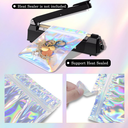 Bolsas Holográficas Mylar 7x9 Resellables 50 Unidades