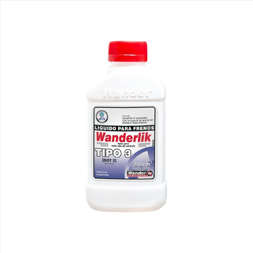 Liquido De Freno Dot 3 Wander X 200 Cc Wanderlik