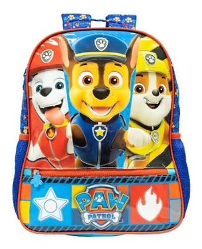 Mochila Infantil Escolar Patrulha Canina Azul 10793