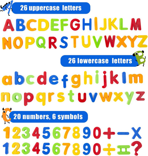 Imán Magnético Para Nevera Con Números Y Letras Para Niños