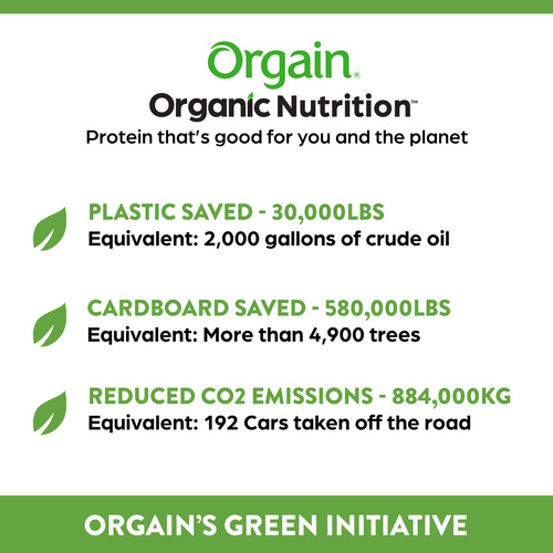 Orgain Protena Vegana En Polvo + Leche De Avena, Grano De Va