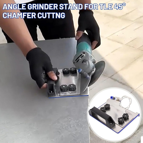 Guía Corte 45° Preciso Azulejos, Soporte Amoladora Angular