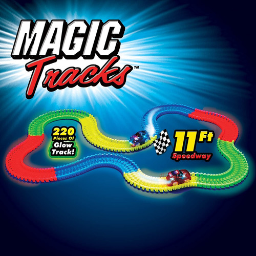 Pista De Carros Magic Track Brilla En La Oscuridad Flexible