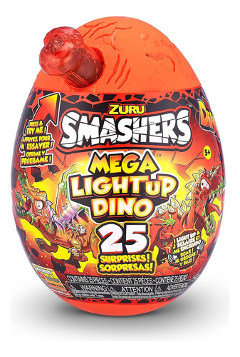 Dino Smashers Mega Huevo Gigante Brontosaurio 28cm De Altura