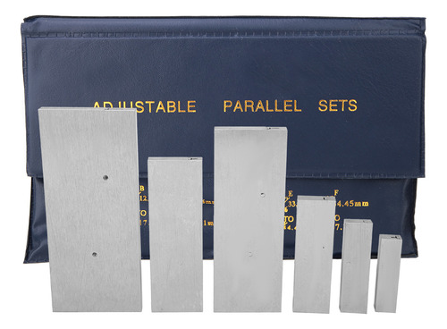 Juego De Bloques Paralelos Ajustables De Acero De 6 Piezas,