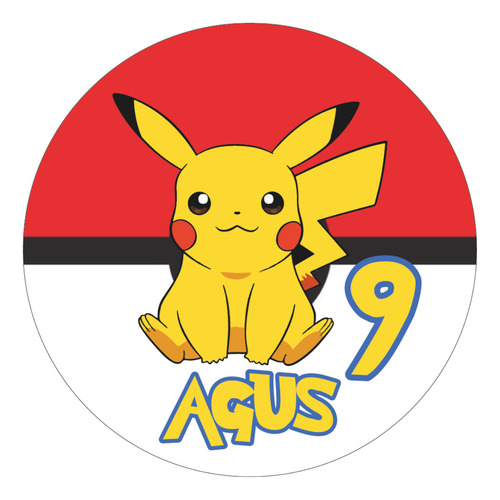 Plancha De Stickers Imprimible De Pokemon/pikachu